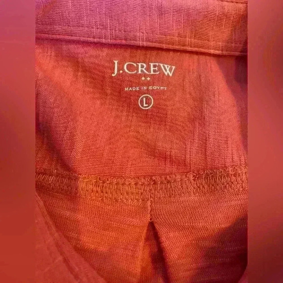 Mens J. Crew Dress Casual Shirt Pink /Salmon Button Down Cotton Large - Picture 4 of 11